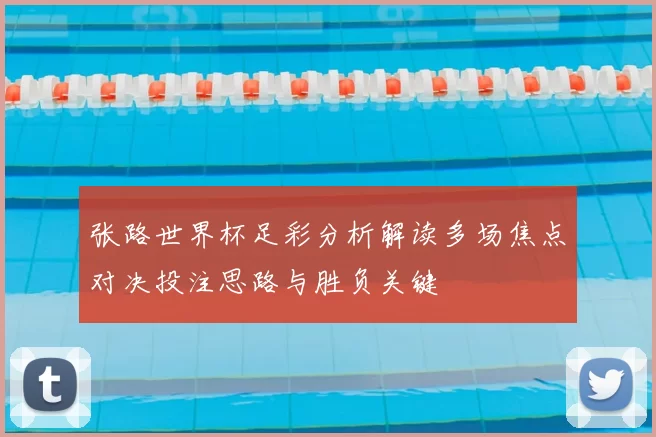 张路世界杯足彩分析解读多场焦点对决投注思路与胜负关键